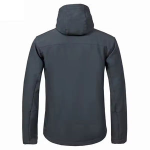 Wholesale Custom 100% Polyester Soft Shell <b>Jacket</b> for <b>Men</b> Lightweight Easy Wear for Winter Outdoor Softshell <b>Canvas</b> OEM - Product Image 5