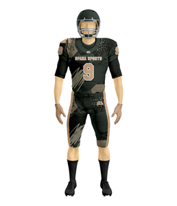 2025 uniforme de Football américain sur mesure tissu écologique redressement rapide quantité minimale de commande bas grande taille imprimé pour les équipes scolaires - Product Image 2