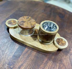 Quemador de Mubkhar con incrustaciones de hueso de lujo con bandeja Soporte de madera personalizado Bakhoor para decoración de eventos en el hogar Eid Mubarak Special - Product Image 2