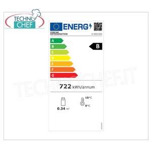 Équipement de réfrigération pour cuisine commerciale Forcar G-SSS1500, vitrine à sushis, capacité élevée de 40 mm de hauteur pour 5 contenants GN 1/3 - Product Image 2