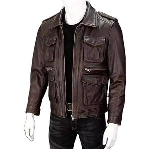 Vestes en cuir vegan élégantes et personnalisées pour hommes, de haute qualité, décontractées, style motard, en cuir PU noir, grandes tailles, veste pour hommes - Product Image 6