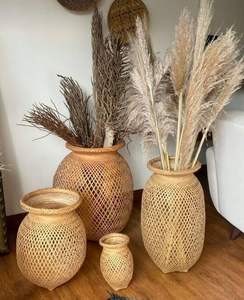 Meilleure vente jardinière en rotin tissé à la main Pots de fleurs écologique panier d'arbre couleur marron Mini Pots d'arbre ODM/OEM FBA Amazon - Product Image 6