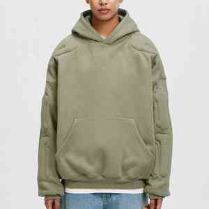 Haute qualité 100% coton hommes T-Shirt Logo personnalisé impression en relief 3D gaufrage hiver fermeture éclair conception XS taille - Product Image 2