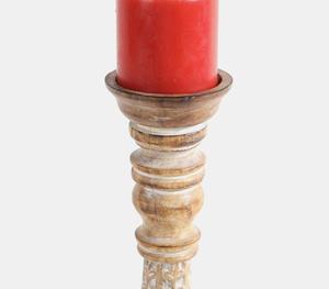 Bougeoirs en bois naturel rustique bas quantité minimale de commande fait à la main forme personnalisée bougeoir en bois mangue fabricant vente directe d'usine - Product Image 3