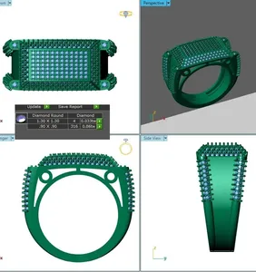 Bague de chevalière en argent sterling 925 avec diamant moissanite rond véritable de 12 carats pour femme Tishya Diamond - Product Image 6