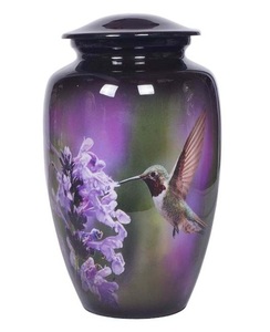 Fabricación de Urnas Funerarias de Metal Pintadas de Azul para Cenizas Humanas, Urnas de Aluminio para Cenizas al Mejor Precio - Product Image 6