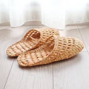 Pantuflas Ecológicas de Jacinto de Agua, Pantuflas Tejidas a Mano de Bajo Costo, Sandalias Deslizantes para el Hogar y Hoteles - Product Image 6
