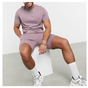 Conjunto de Camiseta y Pantalón Deportivo de Verano para Hombre, de Alta Calidad, con Logotipo Personalizado, Transpirable, de Secado Rápido, de Poliéster/Algodón, para Viaje, Casual, Tallas Grandes - Product Image 3