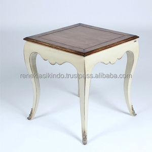 Table basse, numéro de série 7306, dimensions 55x55x60, en bois d'acajou de haute qualité - Product Image 6