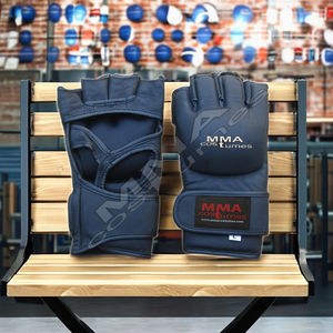 ถุงมือ MMA หนัง PU สีดำขายส่ง - รับทำโลโก้ตามสั่ง สำหรับฝึกซ้อมและการแข่งขัน - รับผลิตแบบ OEM ODM - Product Image 3