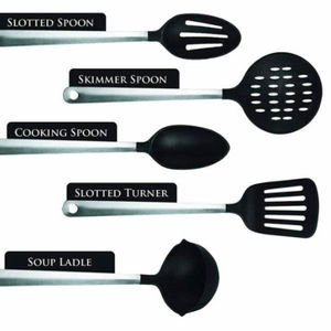 Ensemble de service alimentaire élégant en acier inoxydable noir fêtes de mariage couverts polis en miroir ustensiles de cuisine de qualité supérieure fournitures de table - Product Image 1