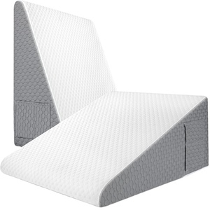 Almohada de cuña de cama de soporte de espalda de espuma viscoelástica para dormir reflujo ácido GERD ronquidos - Product Image 3