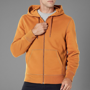 Sweat à capuche zippé pour homme, automne, matière en coton respirant et écologique, avec couleurs et logo personnalisés - Product Image 5