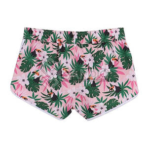 กางเกงขาสั้นชายหาดผู้หญิงทรงปกติ น้ำหนักเบา ผ้าฝ้าย 100% แห้งเร็ว สวมใส่สบาย ระบายอากาศได้ดี เหมาะสำหรับใส่ลำลอง มีเชือกผูกเอว - Product Image 3