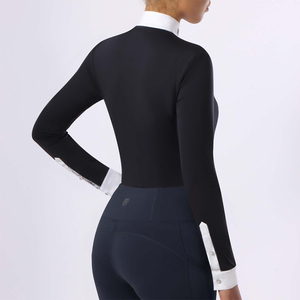 Camisas Ecuestres para Mujer, Camisas de Manga Larga con Orificios para Pulgares para Montar a Caballo, Tops Ecuestres, Jodhpur y Pantalones de Montar - Product Image 3