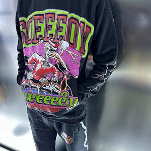 Conjunto Deportivo para Hombre con Logotipo Personalizado, Pantalones y Sudadera de Poliéster/Algodón Transpirable y Ecológico, Ropa Urbana Cómoda de Talla Grande - Product Image 1