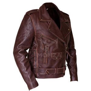Nouvelle arrivée, veste de moto en cuir véritable de haute qualité, respirante pour l'hiver, pour hommes, faible MOQ - Product Image 3