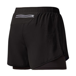 Men's Summer Anti-Wrinkle Quick Dry Fitness Running Shorts Double <b>Layer</b> Breathable Elastic Waist Solid Outdoor Sports Gym Shorts - Product Image 6