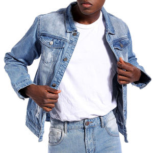 Chaquetas Vaqueras de Mezclilla para Hombre, Diseño Personalizado, 100% Algodón, de Buena Calidad, Precio Inmejorable - Product Image 2