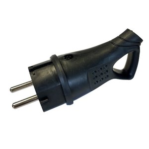 SCHUKO ปลั๊กยางพร้อม16A ต่อสายดิน/IP44 250V พร้อมที่จับสีดำ-วัสดุไฟฟ้า/ปลั๊กหลายซ็อกเก็ต - Product Image 2