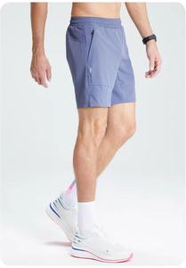 Pantalones cortos deportivos de verano para hombre, diseño informal suelto de secado rápido para fitness al aire libre, gimnasio, entrenamiento, cierre de cintura elástica antiarrugas - Product Image 3