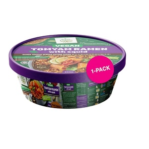 Fourniture de nouilles instantanées savoureuses prêtes à manger Tom Yam Ramen avec calmar Fabricant Sauce végétalienne halal à base de plantes prête à l'emploi en 3 minutes - Product Image 2