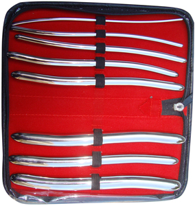 Dilatadores Hegar Reutilizables de Acero Inoxidable, 8 Piezas, Instrumento de Diagnóstico Ginecológico Uretral Uterino - Product Image 1