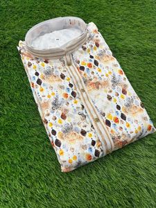 Vêtements de soirée de qualité supérieure Jacquard lourd avec impression numérique pour hommes Kurta Pyjama Fabricant de Surat - Product Image 3