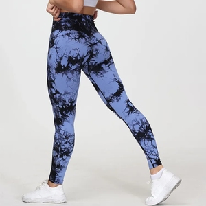 Pantalon de gymnastique taille moyenne sublimé de haute qualité Leggings de yoga taille haute OEM personnalisables pour l'entraînement de fitness pour femmes - Product Image 2