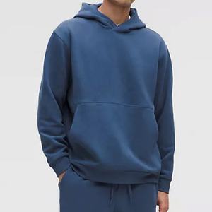 High Quality Custom Logo Embroidered Solid Heavyweight Autumn <b>Hoodie</b> Distressed Faux <b>Fur</b> Hood Cropped Hoodies for Men - Product Image 6