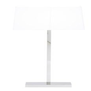Lampe haut de gamme la plus vendue avec une lampe de table haute élégante en verre de nickel brillant finition chromée élégante pour le salon - Product Image 1
