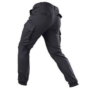 Pantalons cargo décontractés pour hommes personnalisés en tissu 100% coton, légers, à séchage rapide, style jogger avec plusieurs poches - Product Image 5