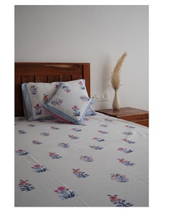 ผ้าปูที่นอนผ้าฝ้ายทอลายทแยงกันน้ำจำนวน40ชิ้นผ้าปูเตียงสีขาวทันสมัยผ้าพิมพ์ลายดอกไม้ดีไซน์เป็นมิตรต่อสิ่งแวดล้อมบ้านโรงแรม - Product Image 2