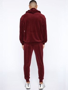 2024 automne velours hommes ensemble solide survêtement Homewear costumes velours décontracté ensembles lâche hommes Jogging costume - Product Image 2