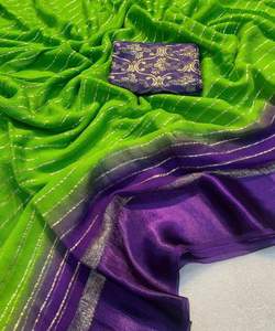 Chiffon en filet de satin le plus choisi Lehenga Trending Chinon Sana Silk Dupatta: ajout tendance à toute tenue - Product Image 6