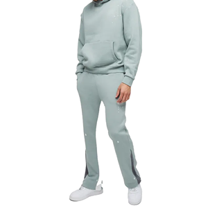 ชุดแทรคสูททรงบ็อกซี่ผ้าฝ้าย 100% ขนาดใหญ่พิเศษ พร้อมฮู้ด ลายพ่นสี ระบายอากาศได้ดี เป็นมิตรกับสิ่งแวดล้อม ชุดสตรีทแวร์สำหรับฤดูหนาว ปี 2026 - Product Image 3