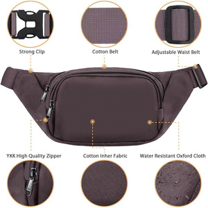 Riñonera cruzada de gran capacidad personalizada, riñonera de nailon impermeable, correa ajustable, riñonera con GPS para hombre y <span class=keywords><strong>mujer</strong></span>, logotipo de fruta - Product Image 2