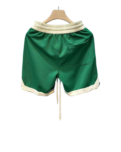 Pantalones cortos de baloncesto unisex para hombre con bordado de letras calientes Estilo de calle vintage Contraste de color Pantalones de chándal sueltos Impresión de soplo - Product Image 5