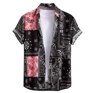 เสื้อยืดผู้ชายสีพื้นแขนสั้นแต่งกระดุมแฟชั่น - Product Image 1