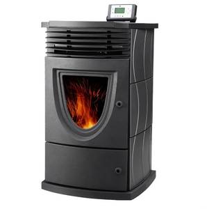 Premium Quality Round Aluminum Wood Pellet <b>Stove</b> Eco-Friendly Durable Lightweight Freestanding Indoor Fireplace Heater - Product Image 2