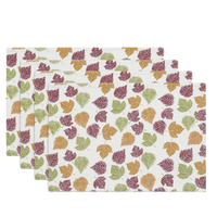 Sets de table écologiques, traditionnels, luxueux, tissés à la main, 100% coton, respirants, lavables, antidérapants, résistants à la chaleur, pour la maison, la salle à manger, les mariages
