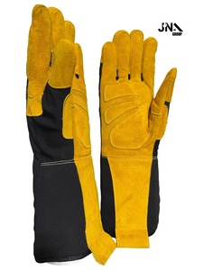 ถุงมืองานเชื่อมหนังยาวสำหรับอุตสาหกรรมป้องกันความร้อนแบบสุ่มสี - Product Image 6