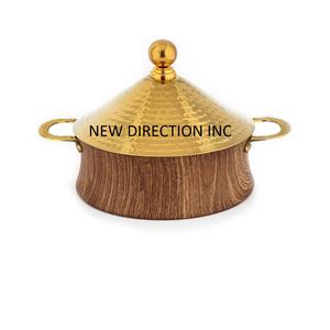 Conception martelée Stockage des aliments Hot PotTop Vente Casserole décorative faite à la main Servant une marmite à un prix abordable - Product Image 3