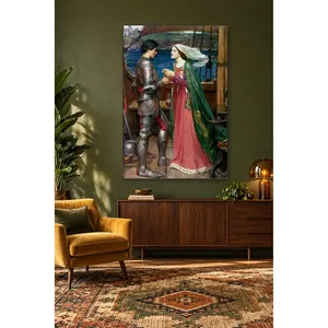 Impression sur toile Fida Waterhouse Tristan et Isolde sur le bateau - Product Image 1