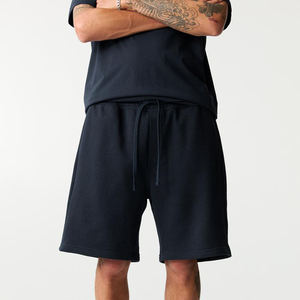 Fabricants de vêtements Streetwear personnalisé coton délavé à l'acide t-shirt court t-shirts ensemble court imprimé Boxy graphique t-shirt hommes - Product Image 3