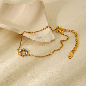 Nuevo Collar de Diseño Hip Hop con Dijes de Piedras Preciosas, Collares de Joyería Chapados en Oro - Product Image 4