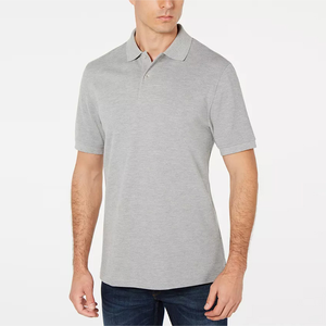 Polo T-shirts unisexe personnalisés en gros, teinture unie, 100% coton, manches courtes, polo homme vierge - Product Image 3