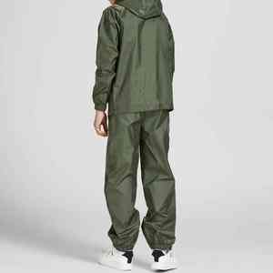 Ventes en gros 2025 Veste coupe-vent respirante solide d'hiver Ensembles coupe-vent deux pièces pour hommes Survêtement - Product Image 2