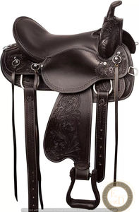 อานม้าหนังแท้พรีเมี่ยมแบบชาวตะวันตกทำด้วยมือสำหรับประสิทธิภาพการแข่งแบบทรงกระบอกแสดงม้าน้ำหนักเบาสวมใส่สบาย - Product Image 5