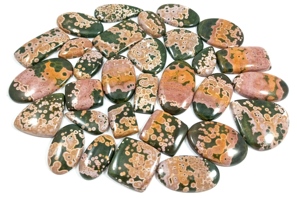 Vente en gros de cabochons en jaspe océanique naturel, pierres précieuses de guérison, pierres précieuses en vrac, cabochons en jaspe, bijoux en argent - Product Image 4